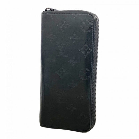 Louis Vuitton Long Wallet Monogram Shadow Zippy Wallet Vertical M62902 Black