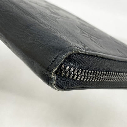 Louis Vuitton Long Wallet Monogram Shadow Zippy Wallet Vertical M62902 Black