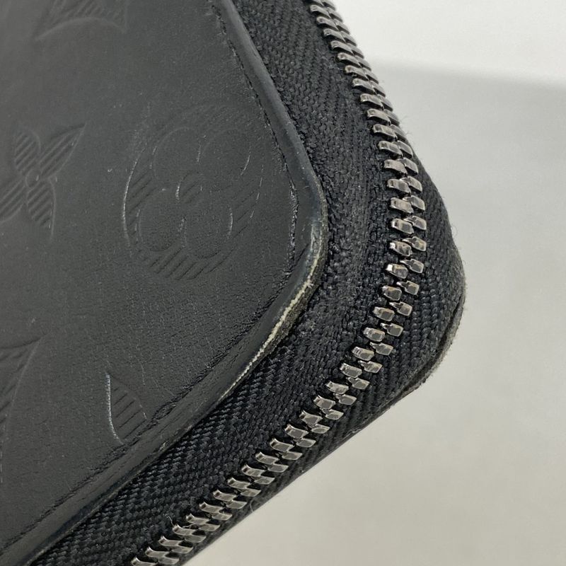 Louis Vuitton Long Wallet Monogram Shadow Zippy Wallet Vertical M62902 Black
