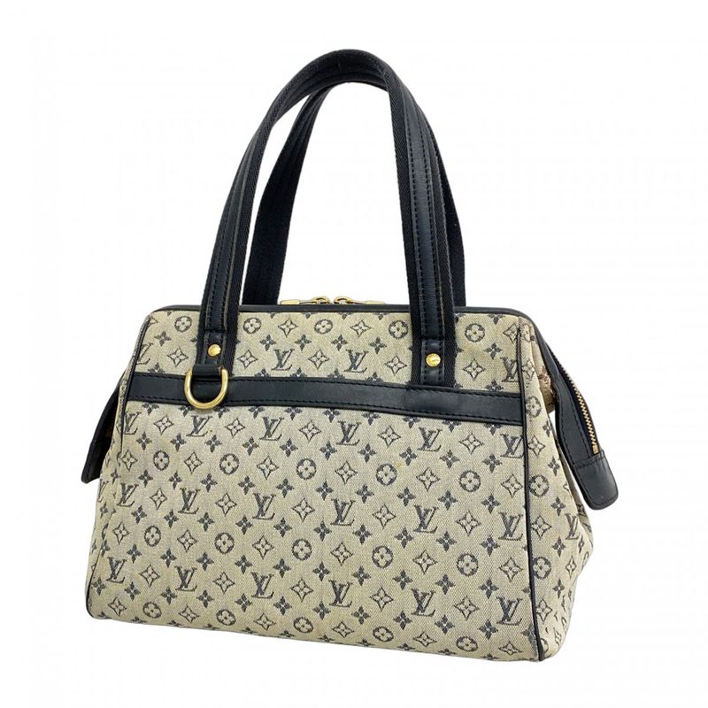 Louis Vuitton Handbag Monogram Mini Josephine PM M92049 Blue Ladies