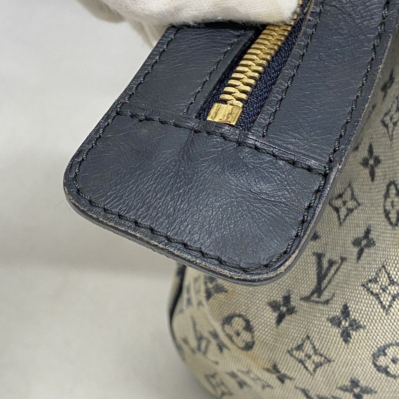 Louis Vuitton Handbag Monogram Mini Josephine PM M92049 Blue Ladies