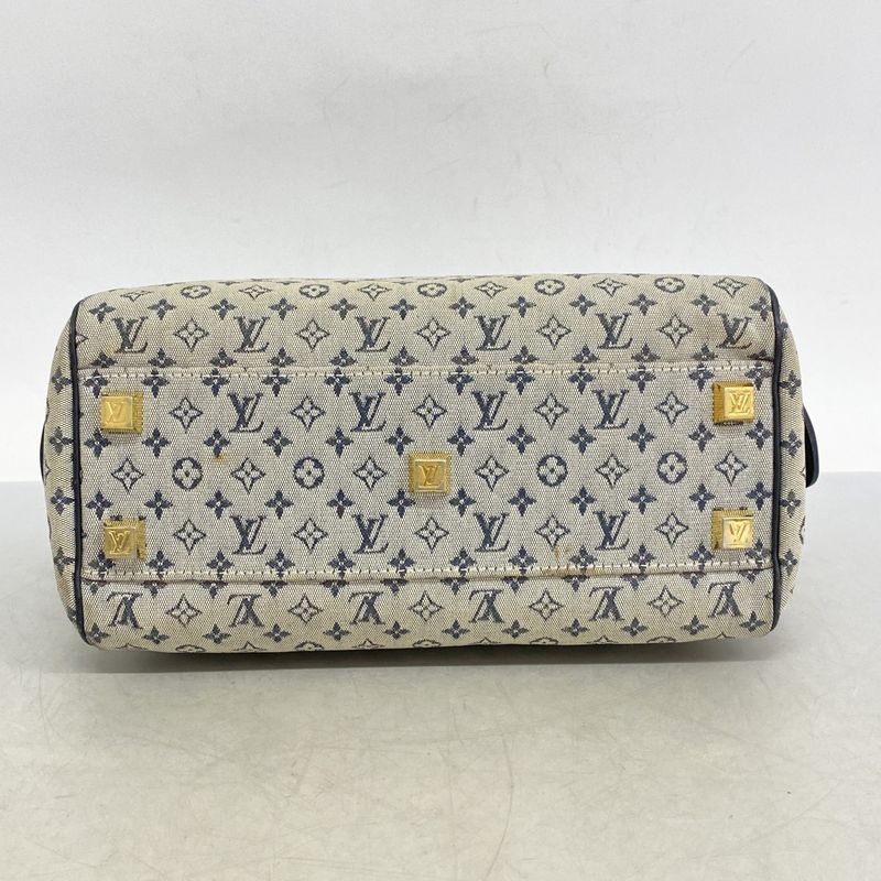 Louis Vuitton Handbag Monogram Mini Josephine PM M92049 Blue Ladies