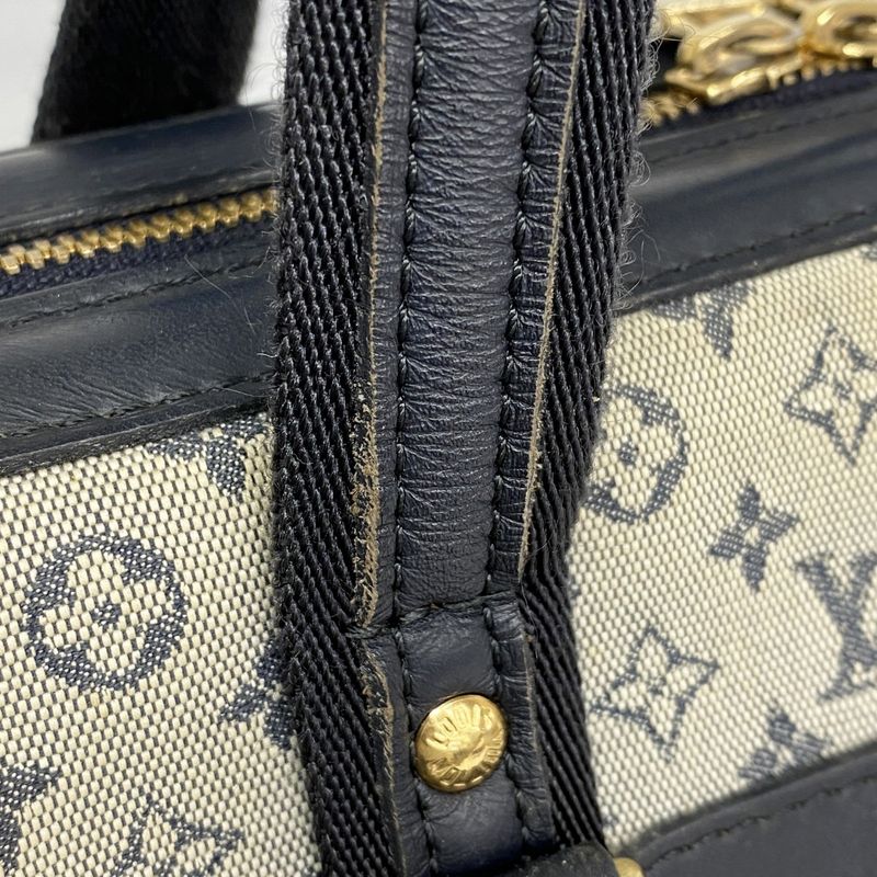 Louis Vuitton Handbag Monogram Mini Josephine PM M92049 Blue Ladies