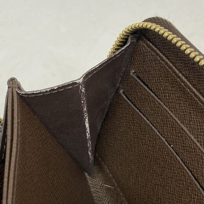 Louis Vuitton Long Wallet Damier Zippy Wallet N60015 Ebène Men Women Unisex