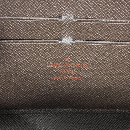 Louis Vuitton Long Wallet Damier Zippy Wallet N60015 Ebène Men Women Unisex