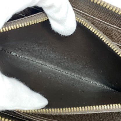 Louis Vuitton Long Wallet Damier Zippy Wallet N60015 Ebène Men Women Unisex