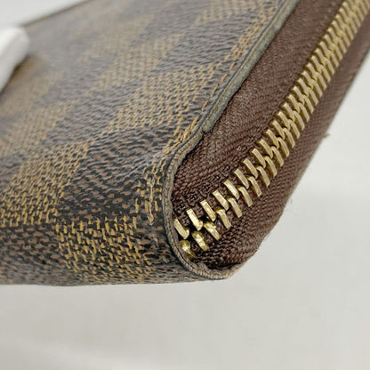 Louis Vuitton Long Wallet Damier Zippy Wallet N60015 Ebène Men Women Unisex