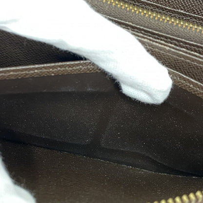 Louis Vuitton Long Wallet Damier Zippy Wallet N60015 Ebène Men Women Unisex