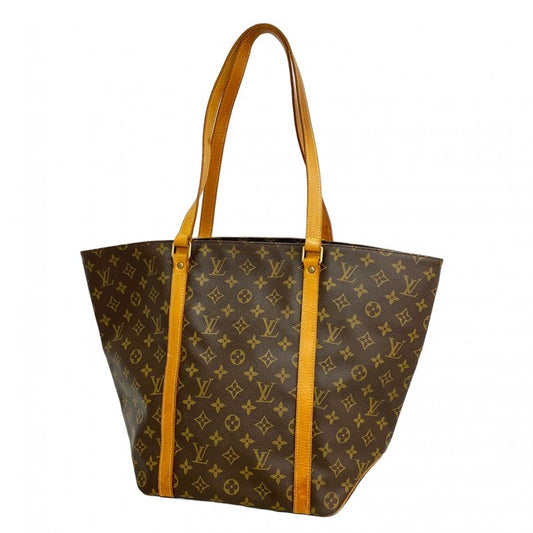 Louis Vuitton Tote Bag Monogram Sac Shopping M51109 Brown Ladies