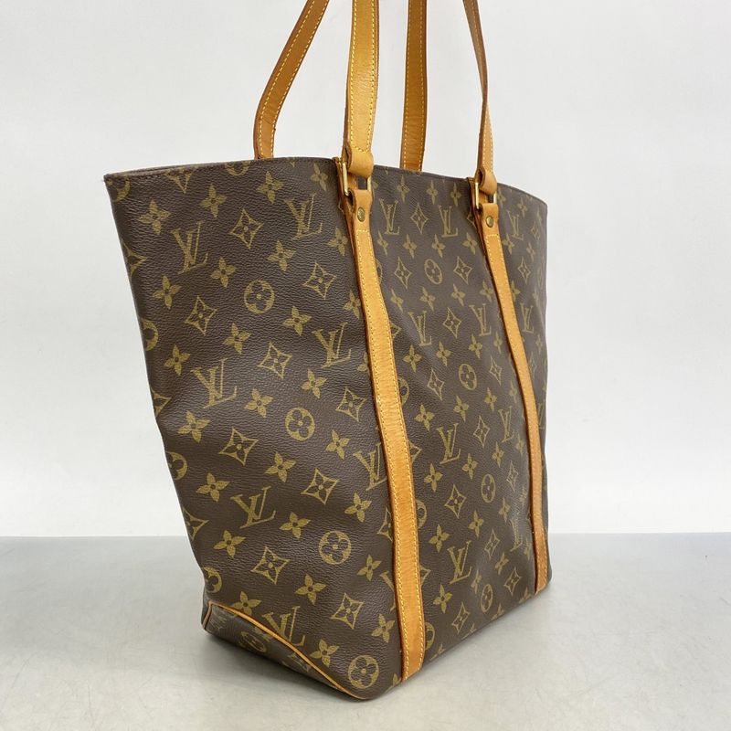 Louis Vuitton Tote Bag Monogram Sac Shopping M51109 Brown Ladies