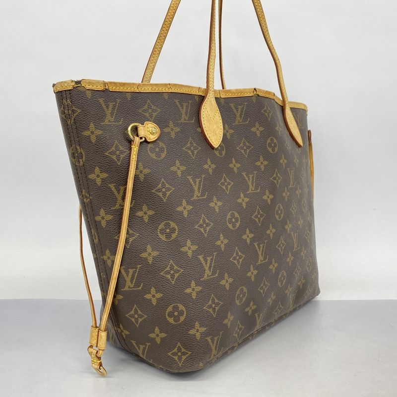 Louis Vuitton Tote Bag Monogram Neverfull MM M40156 Brown Ladies
