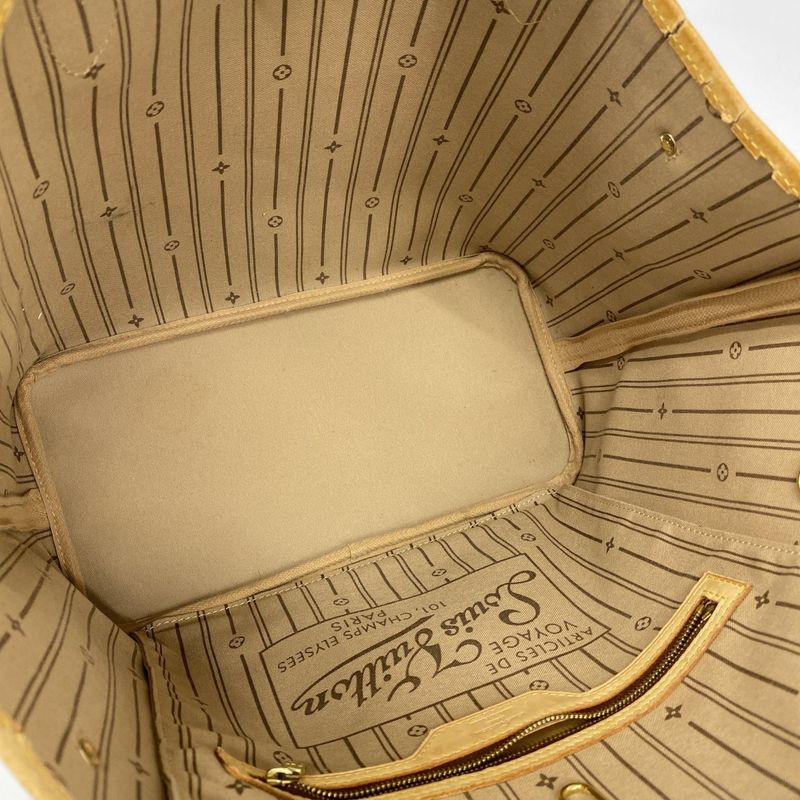 Louis Vuitton Tote Bag Monogram Neverfull MM M40156 Brown Ladies