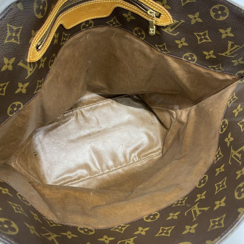 Louis Vuitton Tote Bag Monogram Sac Shopping M51109 Brown Ladies