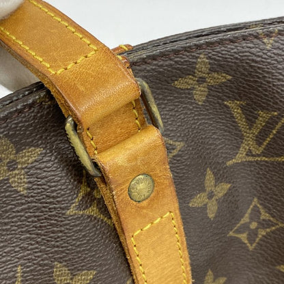 Louis Vuitton Tote Bag Monogram Sac Shopping M51109 Brown Ladies
