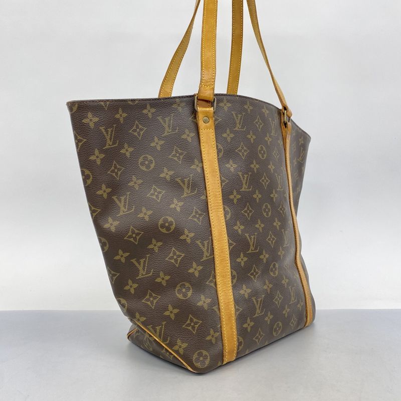 Louis Vuitton Tote Bag Monogram Sac Shopping M51109 Brown Ladies