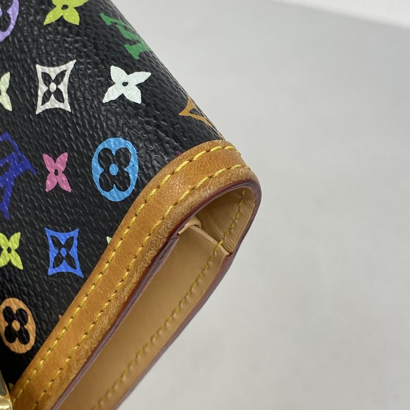 Louis Vuitton Trifold Long Wallet Monogram Multicolor Porte Trésor International