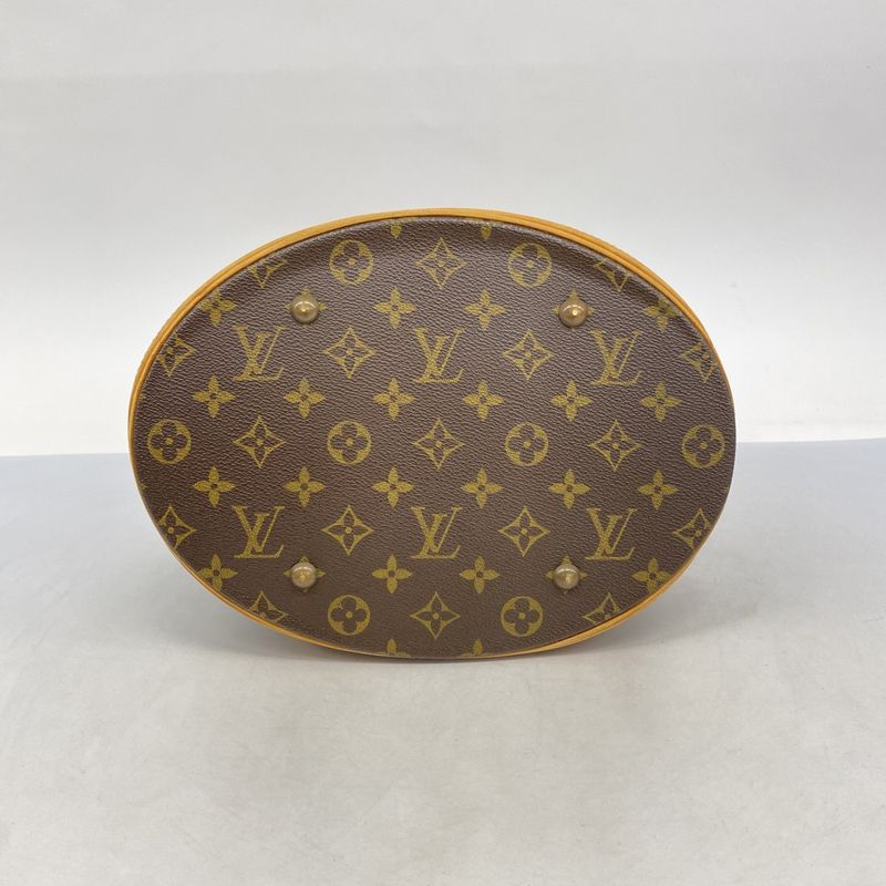 Louis Vuitton Tote Bag Monogram Bucket GM M42236 Brown Ladies
