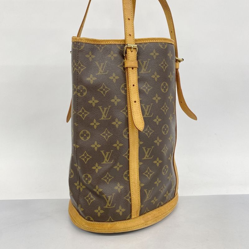 Louis Vuitton Tote Bag Monogram Bucket GM M42236 Brown Ladies