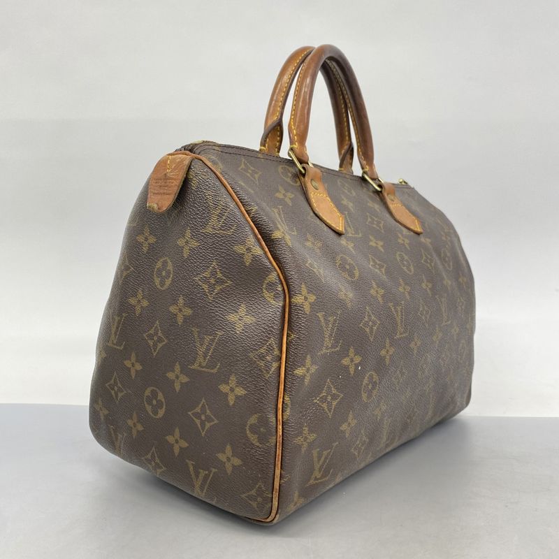 Louis Vuitton Handbag Monogram Speedy 30 M41108 Brown Ladies