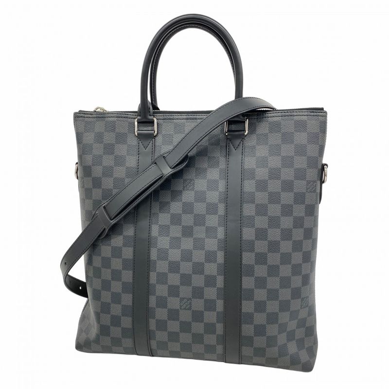 Louis Vuitton Tote Bag Damier Graphite Anton Tote N40000 Black 2way Bag Men's