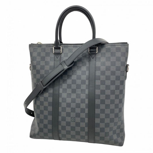 Louis Vuitton Tote Bag Damier Graphite Anton Tote N40000 Black 2way Bag Men's