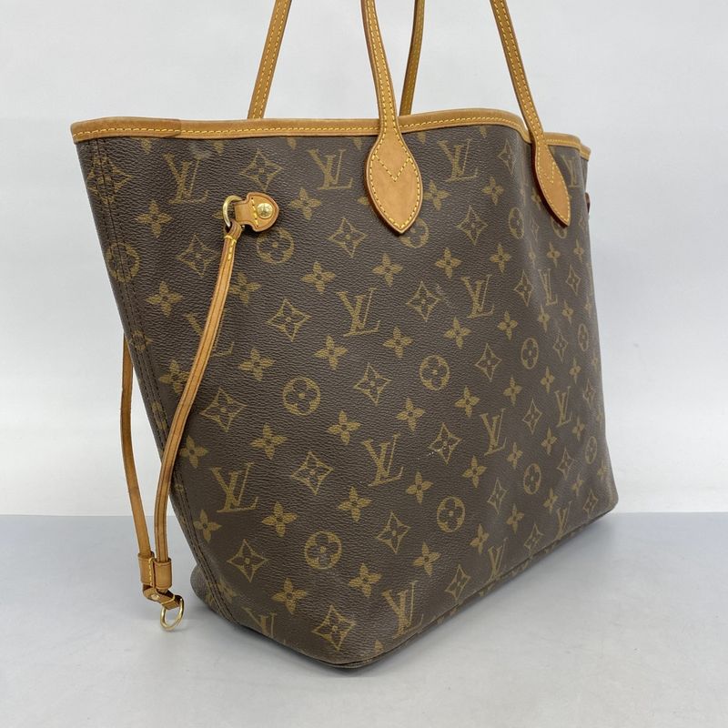Louis Vuitton Tote Bag Monogram Neverfull MM M40156 Brown Ladies