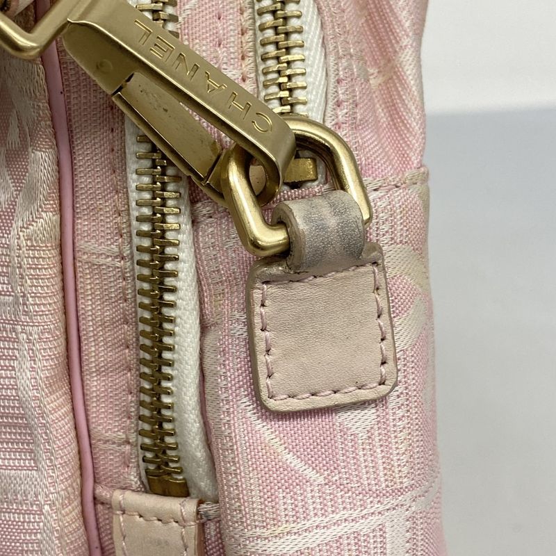 Chanel Handbag New Travel Nylon Pink Silver Chien Pan Gold Hardware 2way Bag