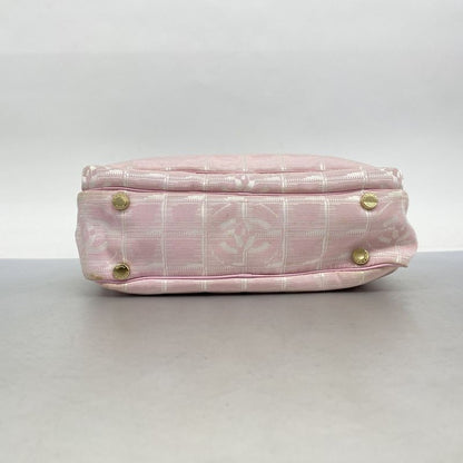 Chanel Handbag New Travel Nylon Pink Silver Chien Pan Gold Hardware 2way Bag