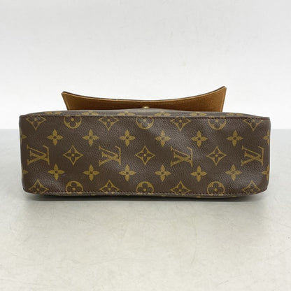 Louis Vuitton Shoulder Bag Monogram Mini Looping M51147 Brown Ladies