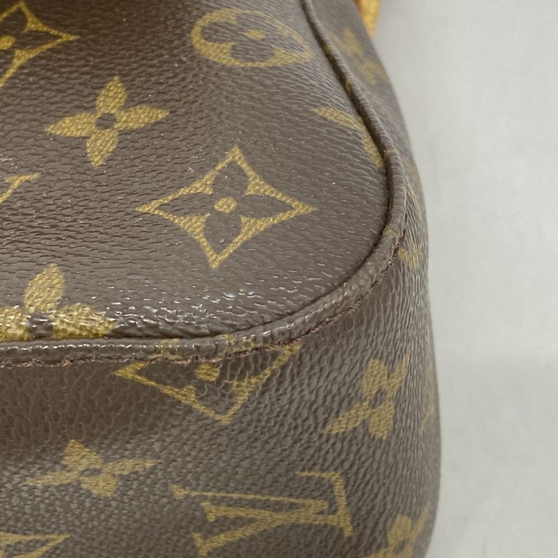 Louis Vuitton Shoulder Bag Monogram Mini Looping M51147 Brown Ladies