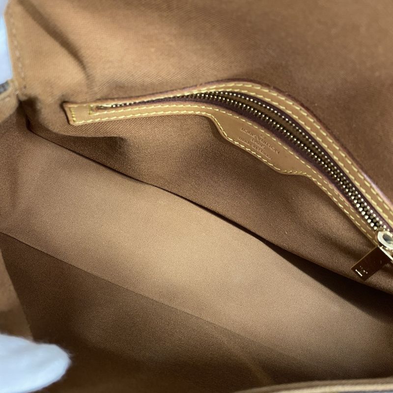 Louis Vuitton Shoulder Bag Monogram Mini Looping M51147 Brown Ladies