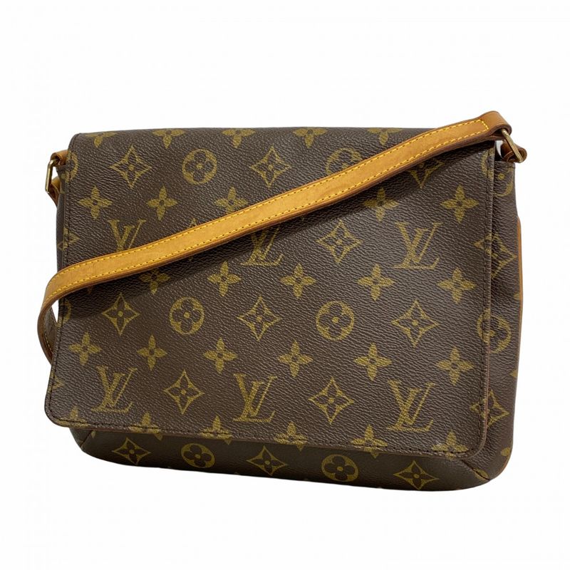 Louis Vuitton Shoulder Bag Monogram Musette Tango Short Strap M51257 Brown