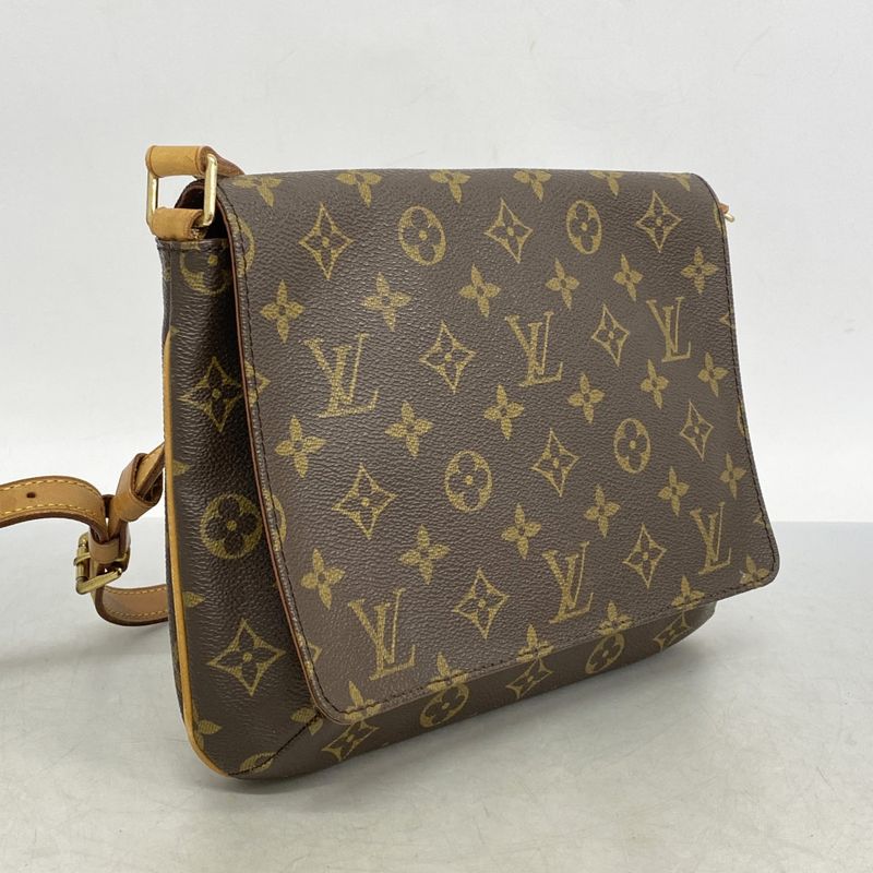 Louis Vuitton Shoulder Bag Monogram Musette Tango Short Strap M51257 Brown