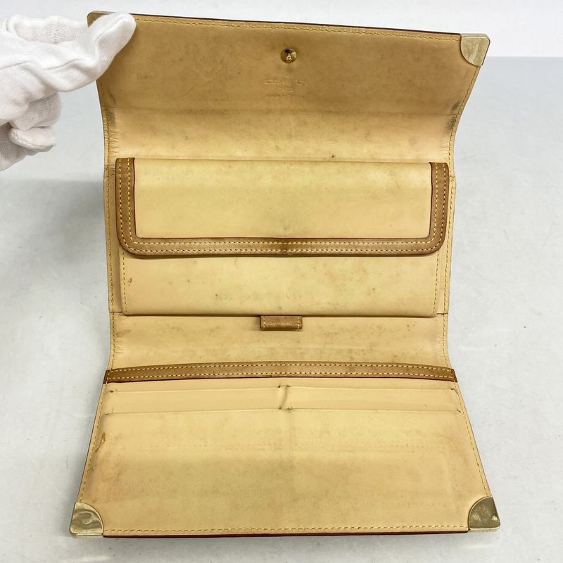 Louis Vuitton Trifold Long Wallet Monogram Multicolor Porte Trésor International