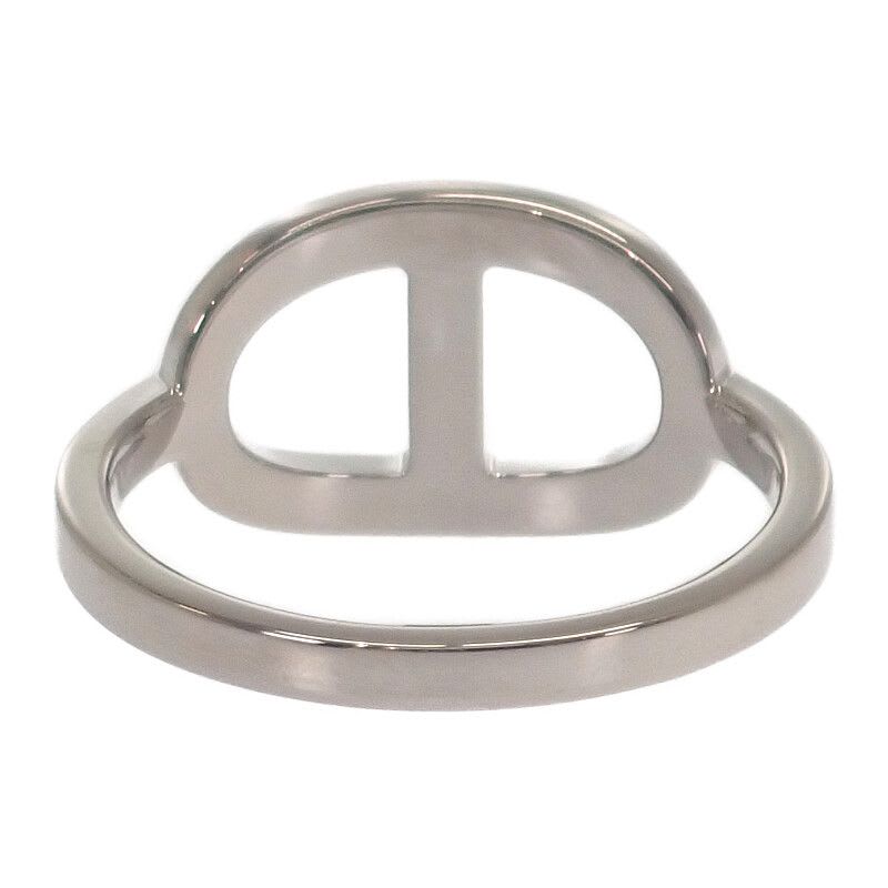 Hermes Chaine D'ancre Contour MM #53 no 13 B Ring 18Kwhite Gold Diamond