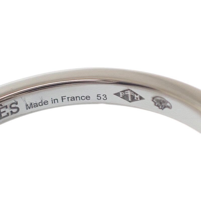 Hermes Chaine D'ancre Contour MM #53 no 13 B Ring 18Kwhite Gold Diamond