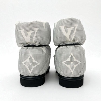 Louis Vuitton Pillow Line Monogram Boots Short Shoes Nylon White Black