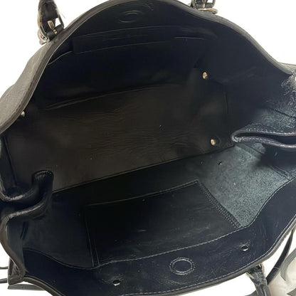 Balenciaga Tote Bag Paper A6 370926 Black Mini Bag Leather