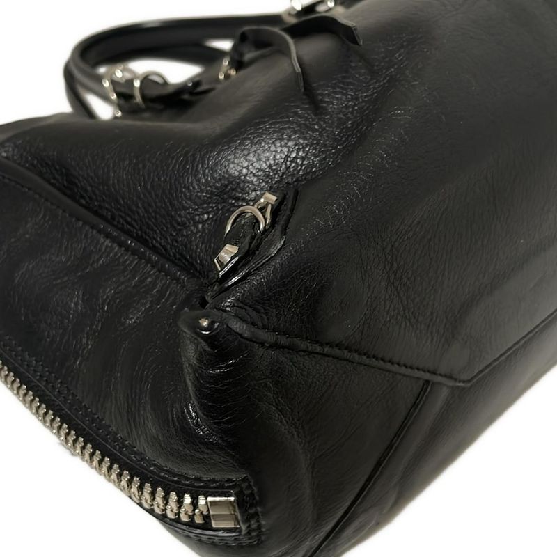 Balenciaga Tote Bag Paper A6 370926 Black Mini Bag Leather