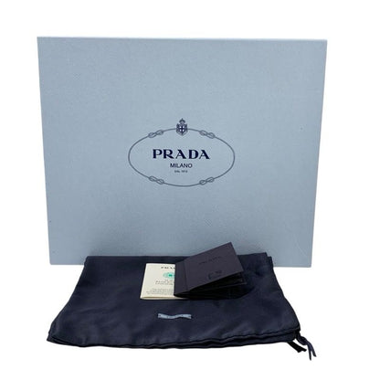 Prada Sandals Shoes Leather Black Triangle Logo Padded Nappa Sabot Mule