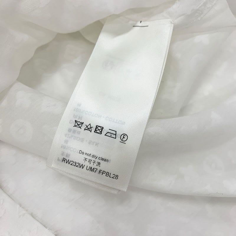 Louis Vuitton Top White Shirt Blouse Monogram
