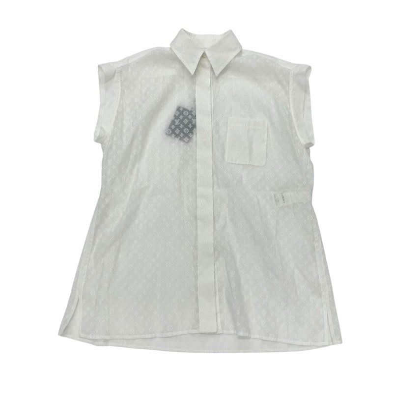 Louis Vuitton Top White Shirt Blouse Monogram