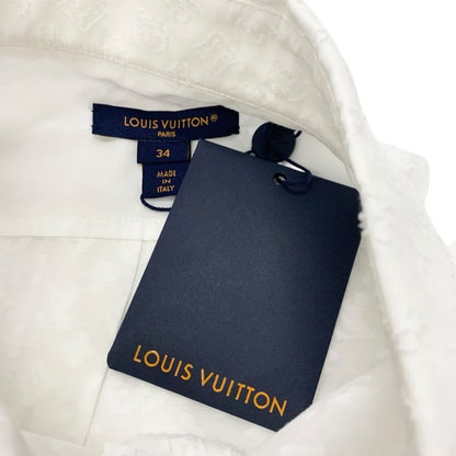 Louis Vuitton Top White Shirt Blouse Monogram