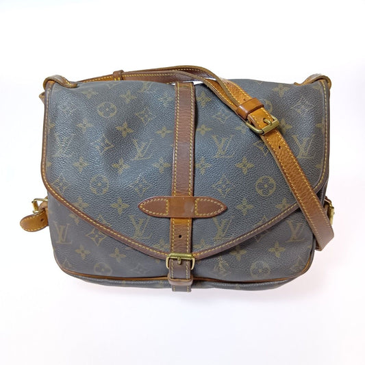 Louis Vuitton Monogram Saumur 30 Shoulder Bag M42256 Brown