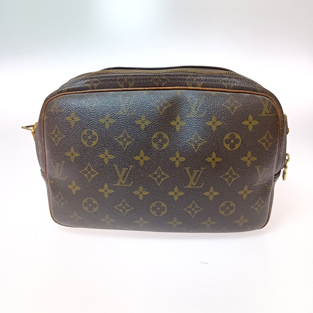 Louis Vuitton Monogram Reporter PM Shoulder Bag M45254 Brown