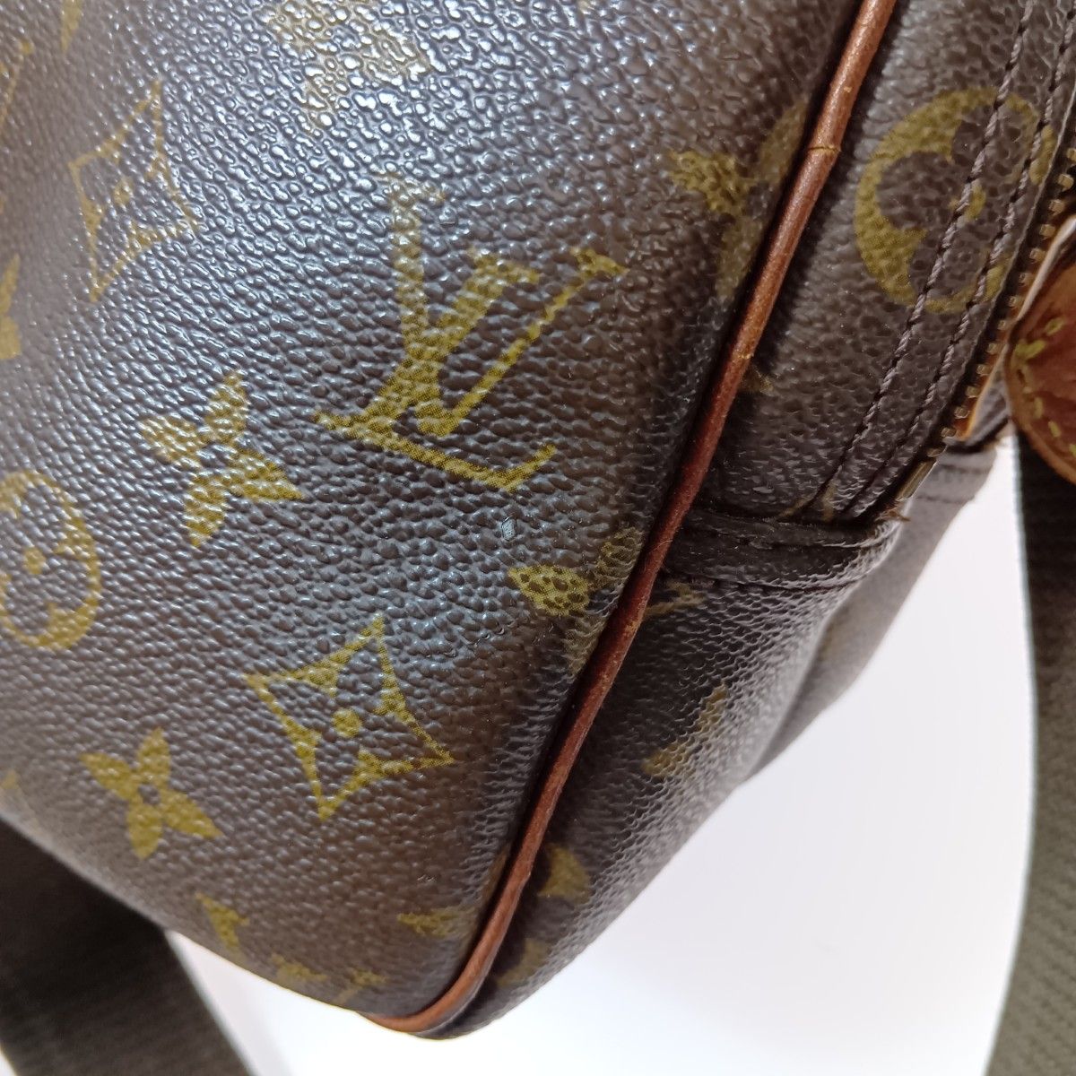 Louis Vuitton Monogram Reporter PM Shoulder Bag M45254 Brown