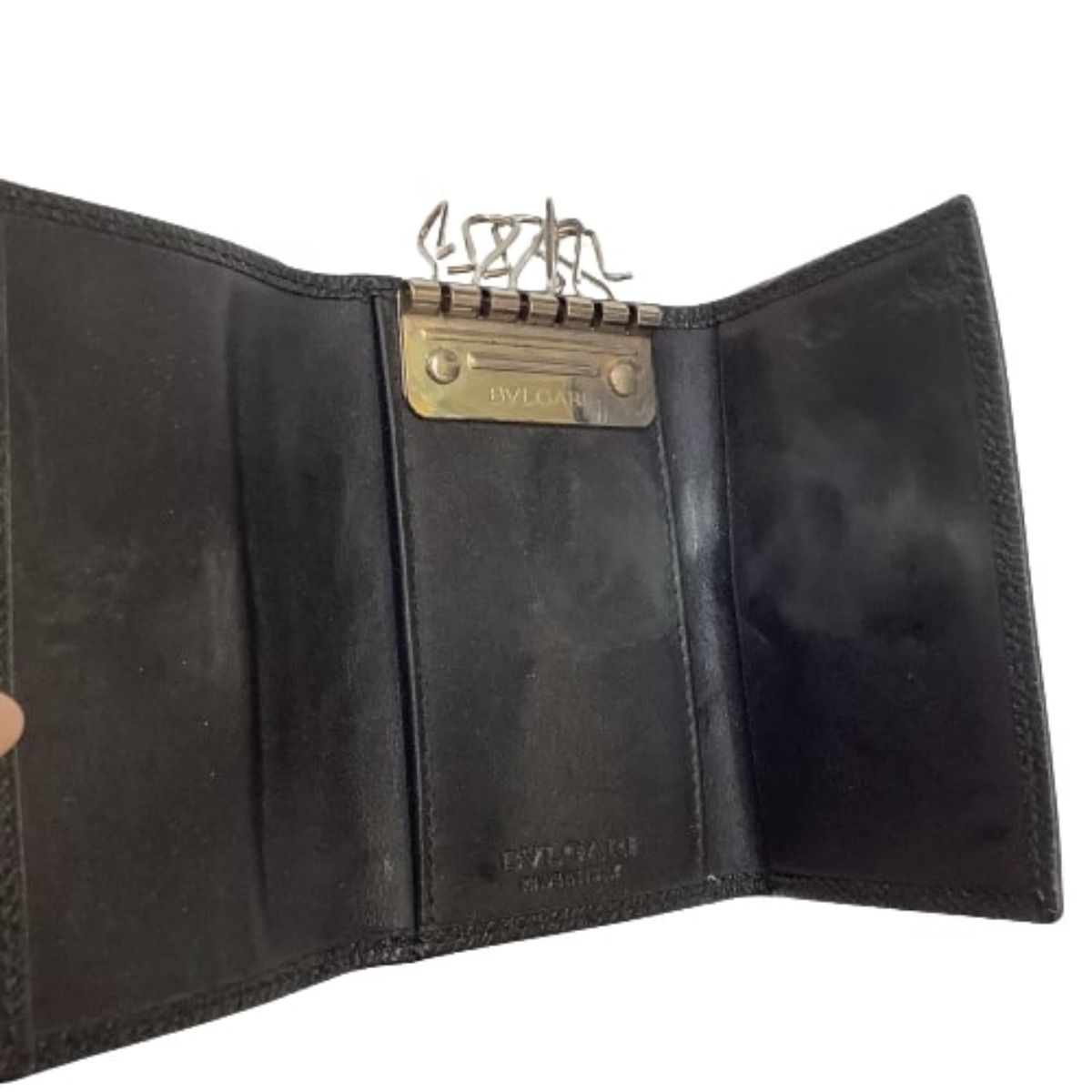 Bvlgari Bvlgari 6ren Key Case Leather Black