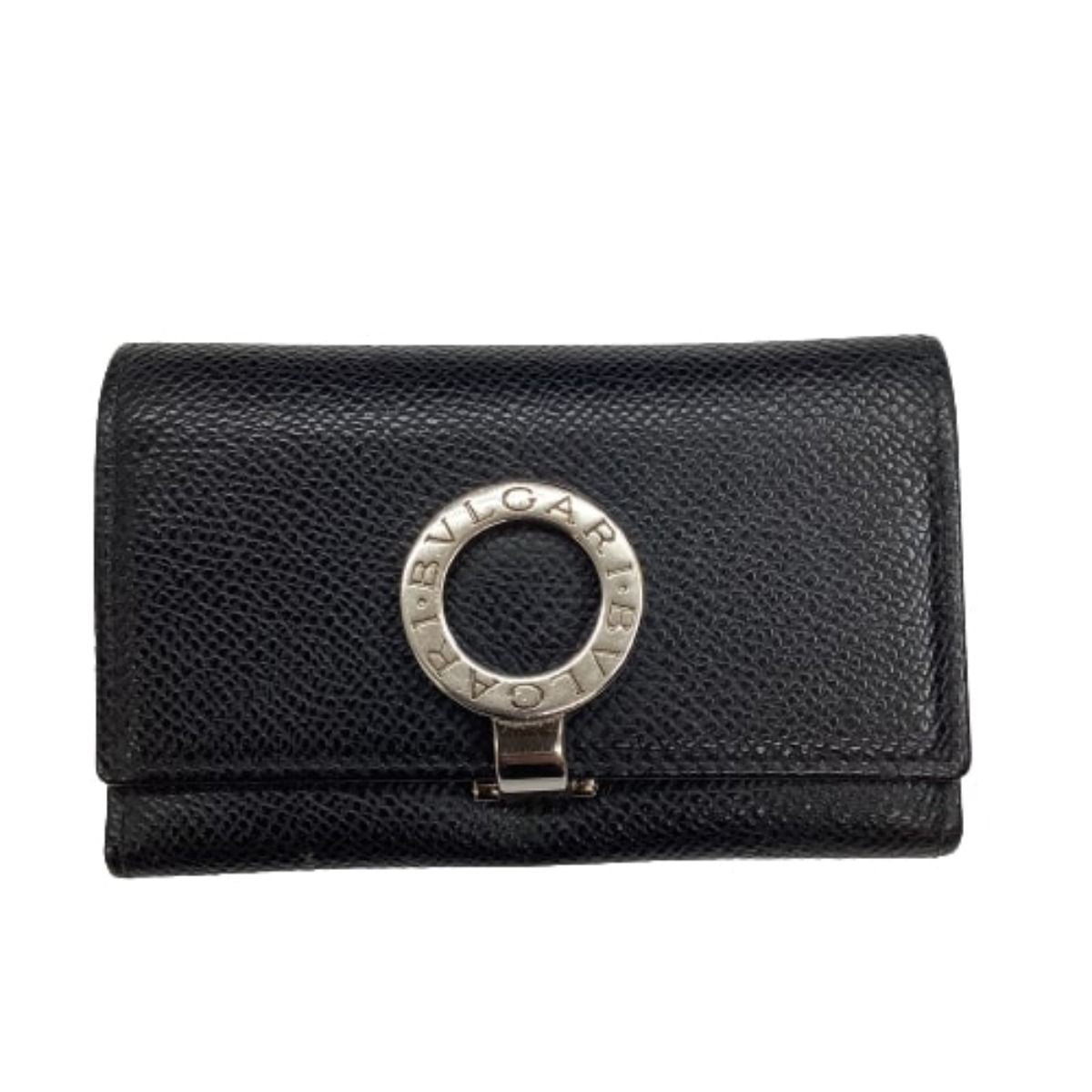 Bvlgari Bvlgari 6ren Key Case Leather Black
