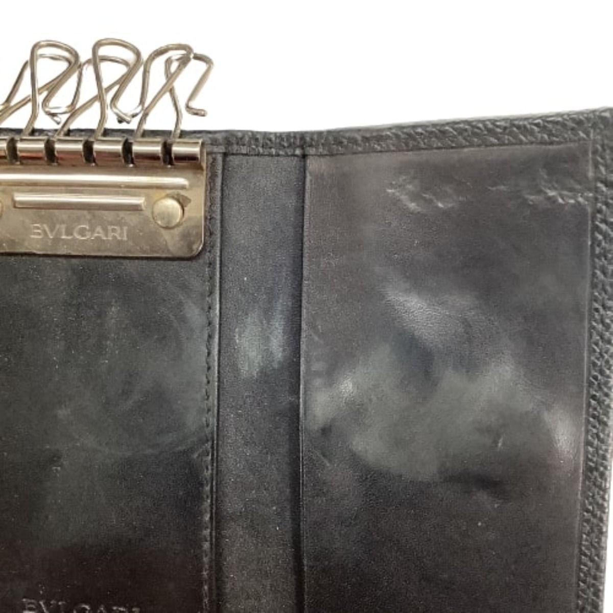 Bvlgari Bvlgari 6ren Key Case Leather Black