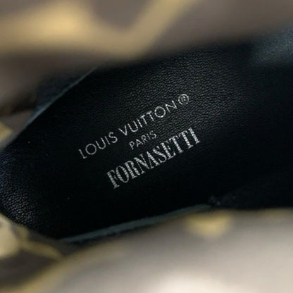 Louis Vuitton Pillow Line Monogram Boots Short Shoes Nylon Brown Multicolo